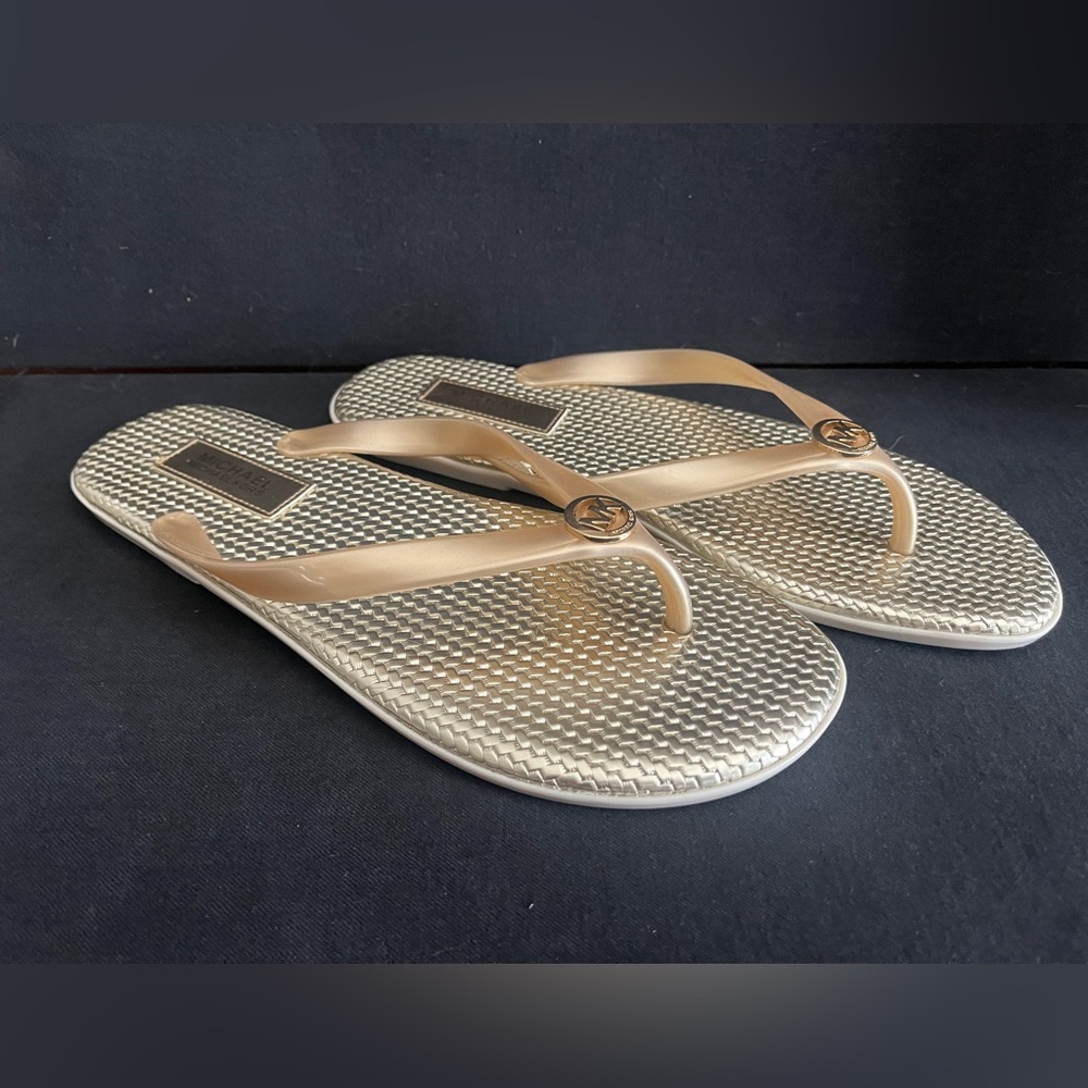 Michael Kors Gold Sandals size 10 - Picture 3 of 8